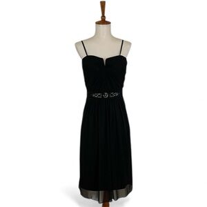 Adrianna Papell Black Dress Women’s 12 Sleeveless Sweetheart Empire‎ Waist